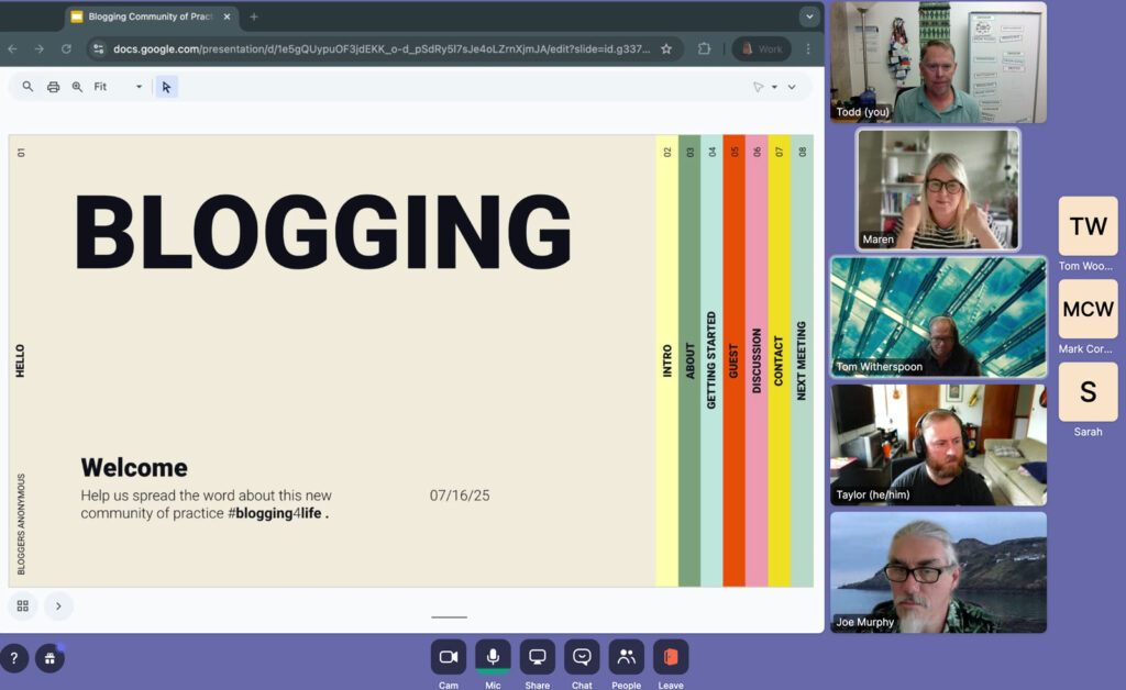 Online meeting with several participants including Joe Murphy.