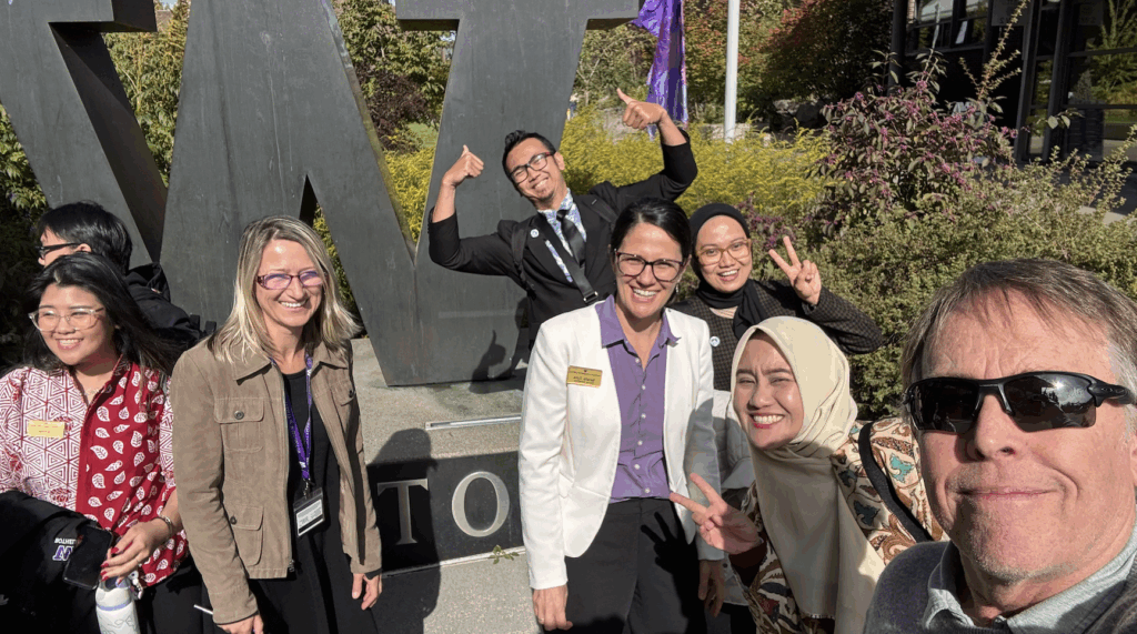 Todd and other faculty and staff from UW Bothell and schools in Indonesia.